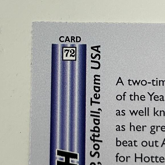 Jennie Finch Autographed Trading Card 2003 Rookie Review Signed Authenticated - Picture 7 of 10